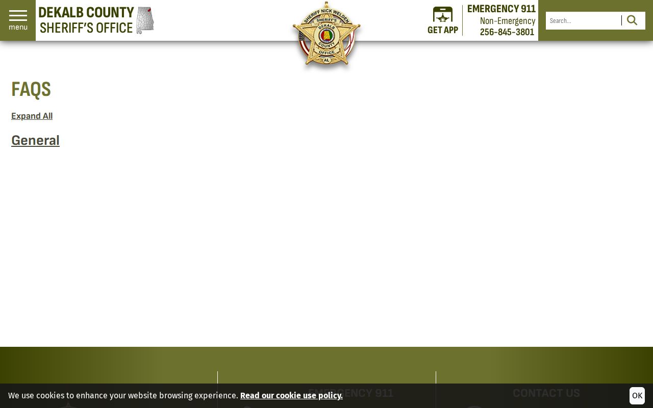 DeKalb County Sheriff FAQ warrant and bond guidance